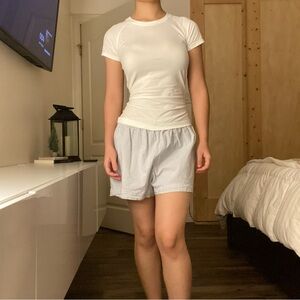 Calvin Klein pinstriped lounge shorts